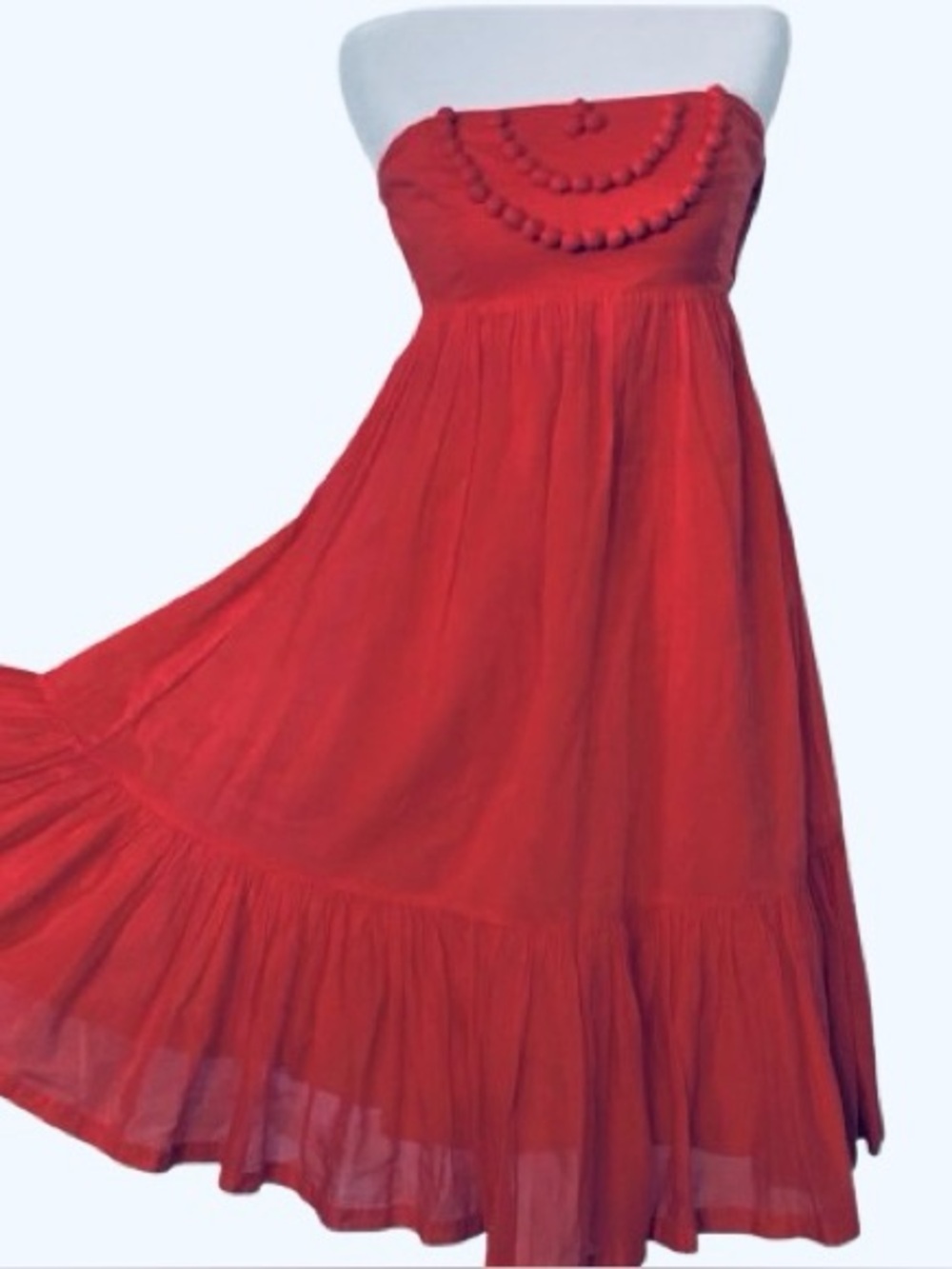 STUNNING!!! 100% Cotton Flowy Dress Gap Vintage Midi Flowy Boho Cottagecore Sz 2